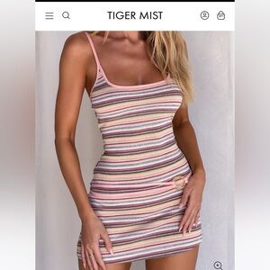 Tiger Mist Celeste Mini Dress Multistripe